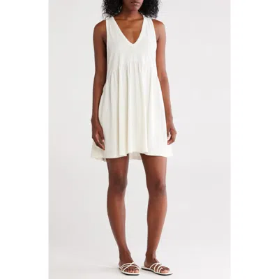 Melrose And Market V-neck Tank Dress In White