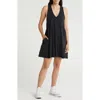 Melrose And Market V-neck Tank Dress In Black Jet