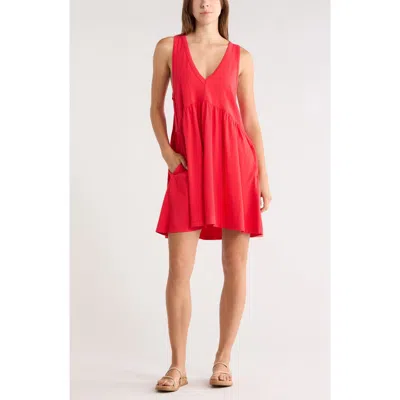 Melrose And Market V-neck Tank Dress In Red