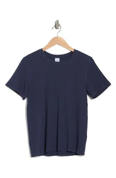 Melrose And Market Washed Cotton Crewneck T-shirt In Navy Blazer