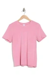 Melrose And Market Washed Cotton Crewneck T-shirt In Pink Prince