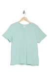Melrose And Market Washed Cotton Crewneck T-shirt In Teal Tide