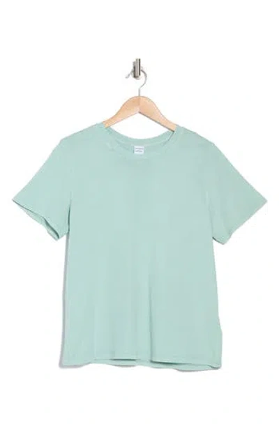 Melrose And Market Washed Cotton Crewneck T-shirt In Teal Tide
