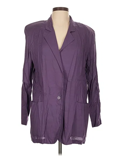 Pre-owned Melrose Blazer Jacket In Purple