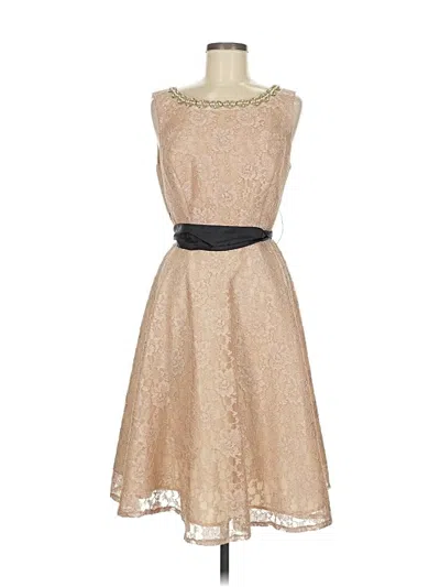 Pre-owned Melrose Cocktail Dress In Brown