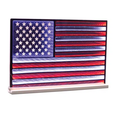 Melrose International American Flag Ekko Light Display 23"l - Red, White, Blue