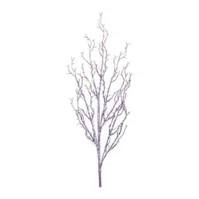 Melrose International Beaded Twig Spray (set Of 6) - Blue