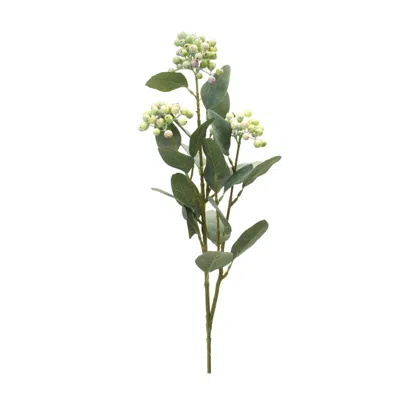 Melrose International Berry Foliage Spray (set Of 2) - Green, White