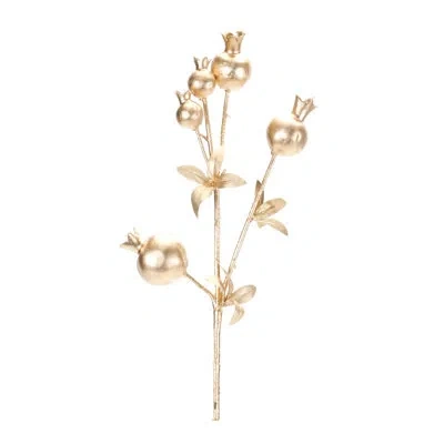 Melrose International Berry Stems In Gold