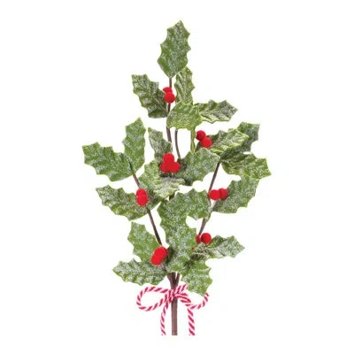 Melrose International Berry Stems In Red,green