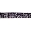 Melrose International Black And White Christmas Sentiment Ribbon (set Of 2) - Black