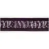 Melrose International Black And White Christmas Sentiment Ribbon (set Of 3) - Black