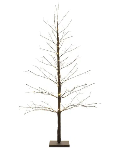 Melrose International Black Led Twig Tree In Brown
