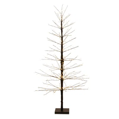 Melrose International Black Led Twig Tree 5'h - Black In Multi