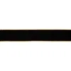 Melrose International Black Wired Ribbon (set Of 2) - Black, Gold