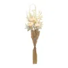 Melrose International Bleached Zinnia Bouquet (set Of 2) - Beige