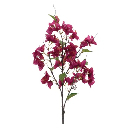 Melrose International Blossom Floral Branch (set Of 4) - Purple