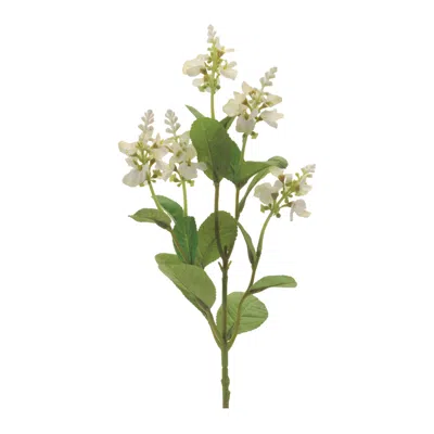 Melrose International Blossom Floral Spray (set Of 6) - White, Green