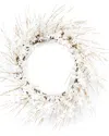 Melrose International Blossom Floral Wreath In White