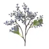 Melrose International Blue Berry Foliage Pick (set Of 24) - Blue, Green