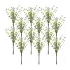 Melrose International Blue Berry Foliage Spray (set Of 12) - Green, Brown, Blue
