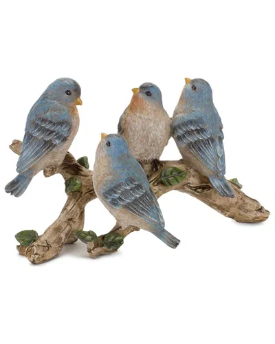 Melrose International Blue Birds On Branch Figurine In Multi