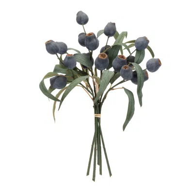 Melrose International Blue Pod Foliage Bundle (set Of 2) - Blue, Green
