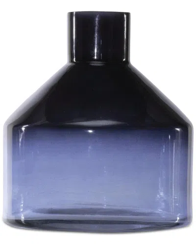 MELROSE INTERNATIONAL MELROSE INTERNATIONAL BLUE SODA LIME GLASS BOTTLE VASE