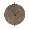 Melrose International Bronze Metal Wall Clock With Suspended Stand 15"d - Bronze