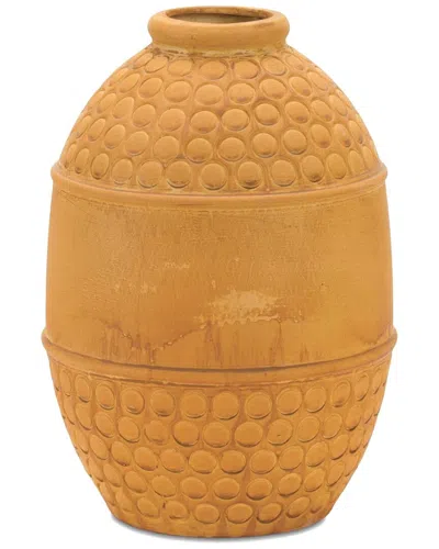 MELROSE INTERNATIONAL MELROSE INTERNATIONAL BUBBLED TERRACOTTA VASE