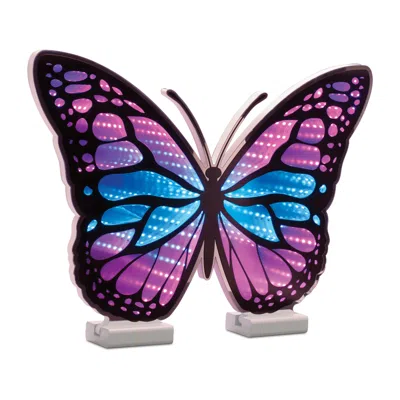 Melrose International Butterfly Ekko Light Display 17"l - Blue, Purple