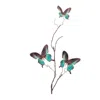 Melrose International Butterfly Twig Spray (set Of 6) - Blue, Black