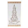 Melrose International Carved Wood Pine Tree Wall Art 19"h - White, Brown
