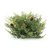 Melrose International Cedar Pinecone Half Orb (set Of 2) - Green, Brown