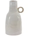 Melrose International Ceramic Jug Vase In Gray