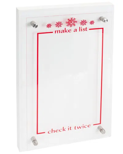 Melrose International Christmas List Acrylic Sign In Red