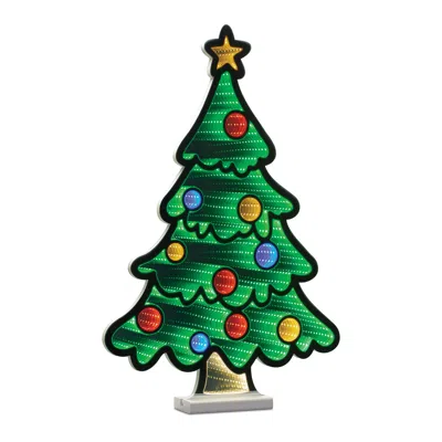 Melrose International Christmas Tree Ekkolight 23.5"h - Green, Red, Yellow
