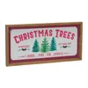 Melrose International Christmas Tree Wall Sign (set Of 2) - Red, White