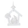 Melrose International Clear Acrylic Nativity Ornament (set Of 4) - Clear