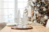 Melrose International Clear Glass Pine Tree (set Of 2) - Clear