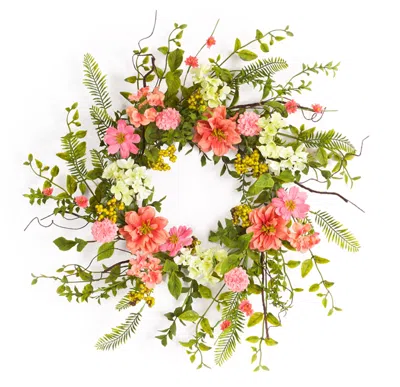 Melrose International Cosmos Berry Wreath 27"d - Multi