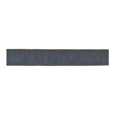 Melrose International Dark Grey Glitter Wired Ribbon (set Of 2) - Grey