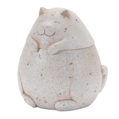 Melrose International Decorative Cat Box (set Of 4) - Beige