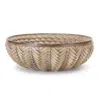 Melrose International Decorative Wicker Design Bowl (set Of 2) - Brown
