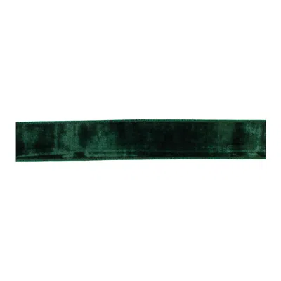 Melrose International Deep Green Viscose Wired Ribbon (set Of 2) - Green