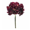 Melrose International Deep Red Hydrangea Flower Stem (set Of 2) - Red, Brown