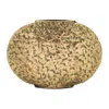 Melrose International Distressed Flat Metal Vase (set Of 2) - Gold