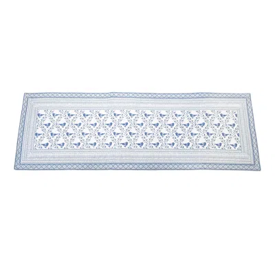 Melrose International Dutch Country Table Runner 72"l - Blue, White