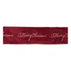 Melrose International Embroidered Merry Christmas Wired Ribbon 4" X 5 Yds. - Red
