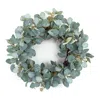 Melrose International Eucalyptus Wreath 20"d - Green, Brown
